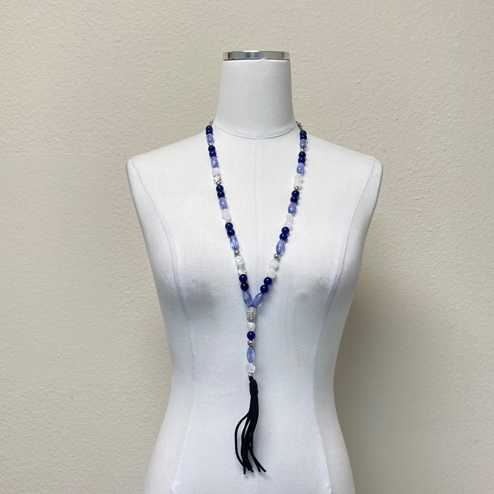 Inc. Blue Bead Necklace